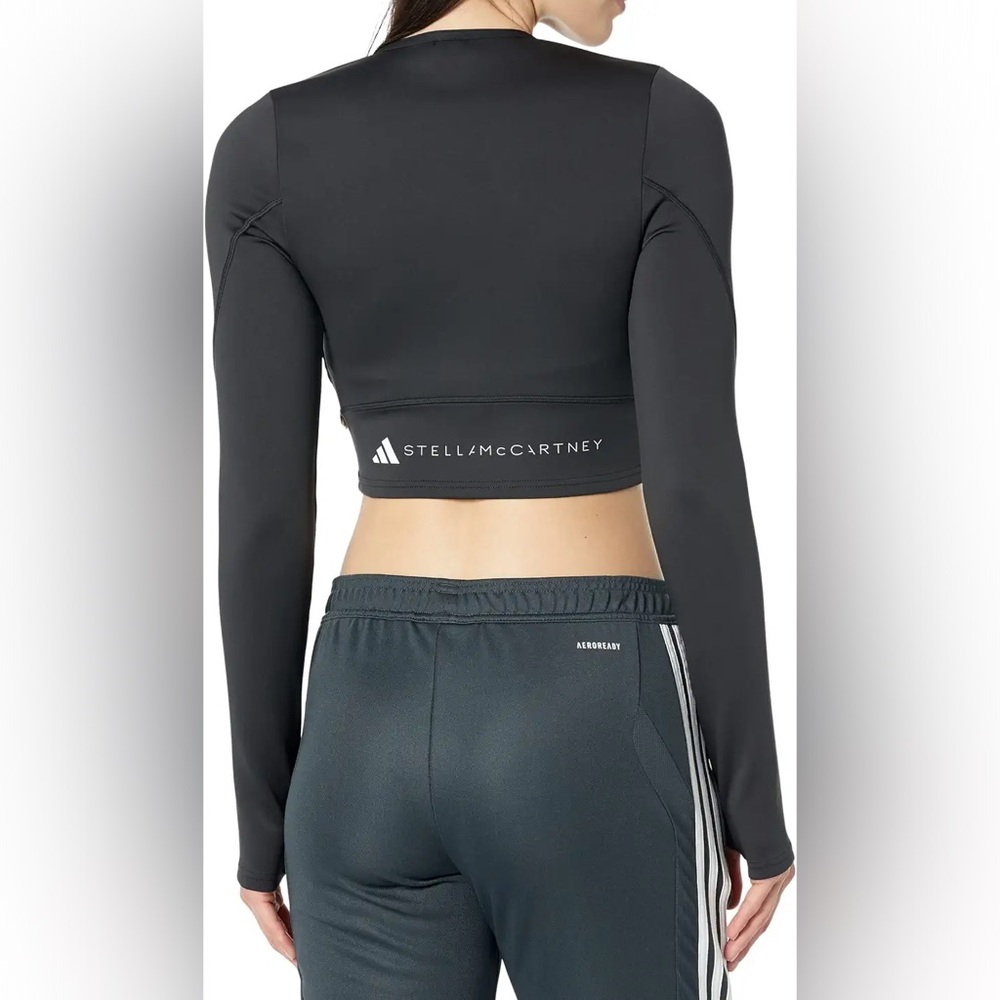 NWT Adidas by Stella McCartney TrueStrength Flatknit Long Sleeve crop top HR4510